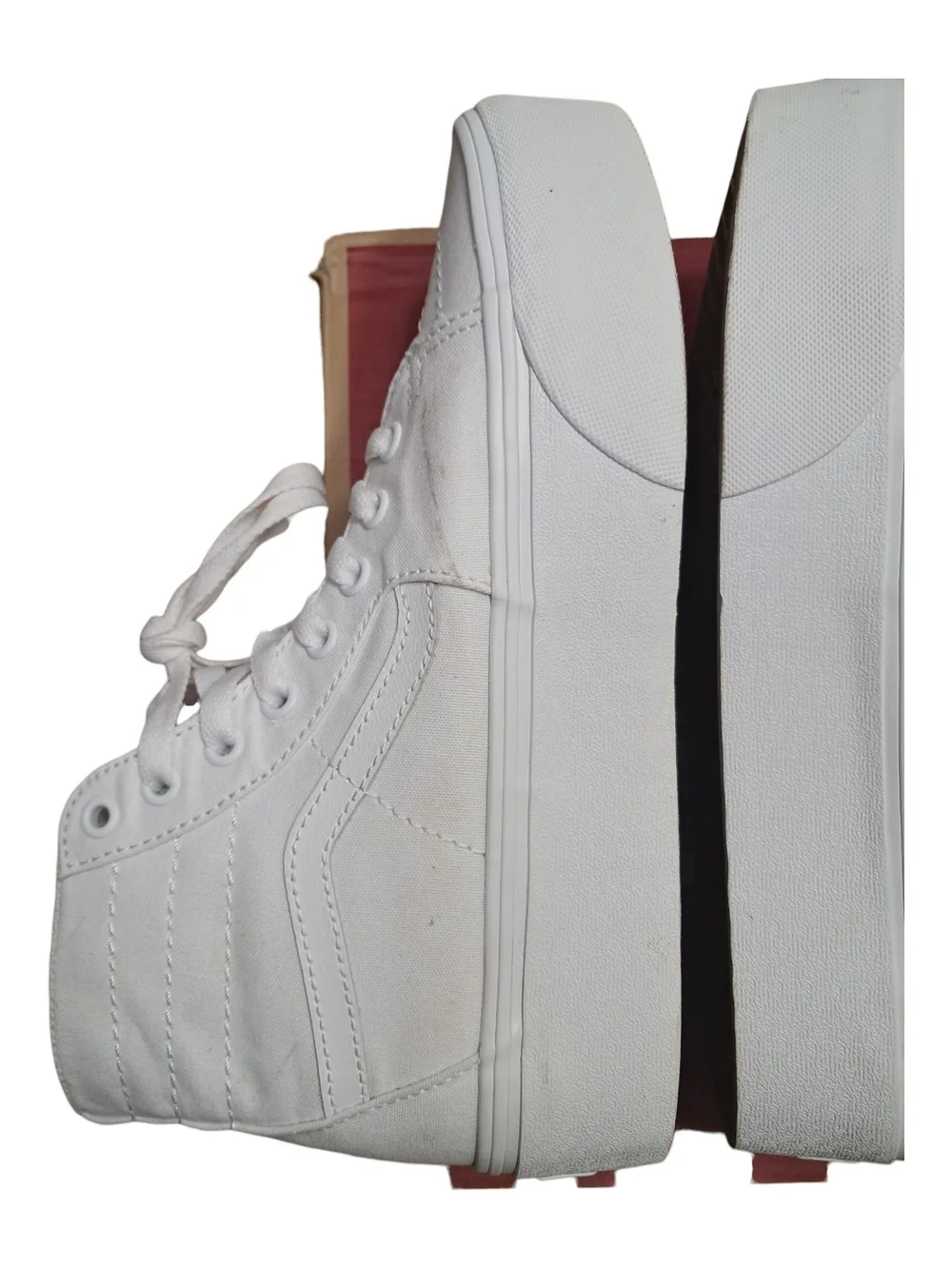 Vans Sk8-Hi Tapered Stackform White High Top Sneakers Size 9 Women’s ( 25.5 cm )